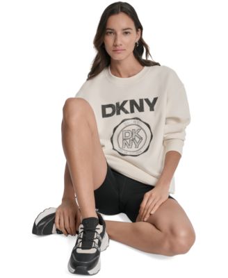 Women's Medallion-Logo Crewneck Sweatshirt