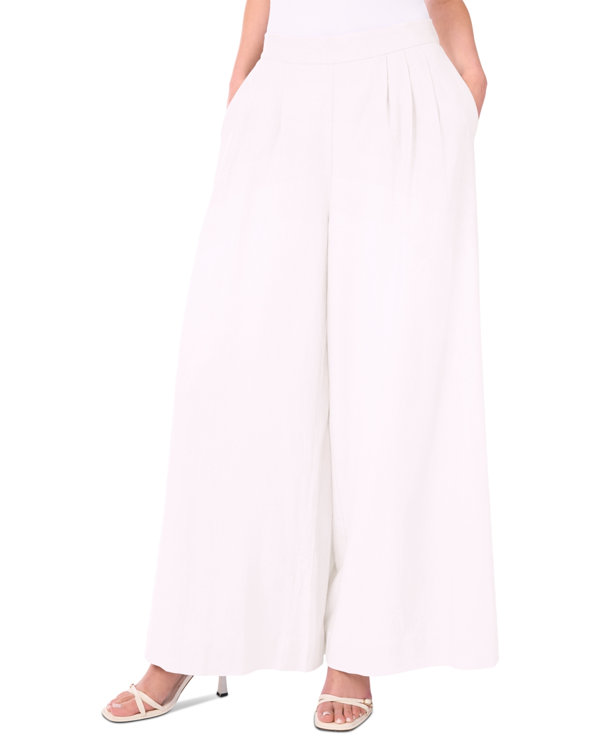 Women's The Maire Linen-Blend Wide-Leg Pants - Blue
