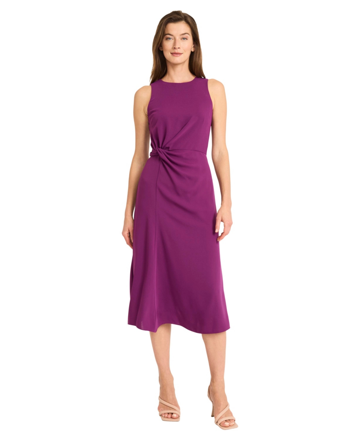 Women's Sleeveless A-Line Dress - Plum