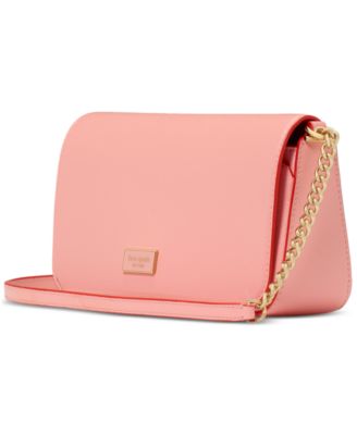Serena Pop Trim Chain Leather Wallet