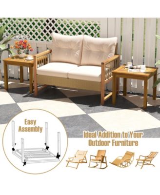 Outdoor Square Side Table End Table for Patio – Ideal for Snacks, Drinks, and Coffee