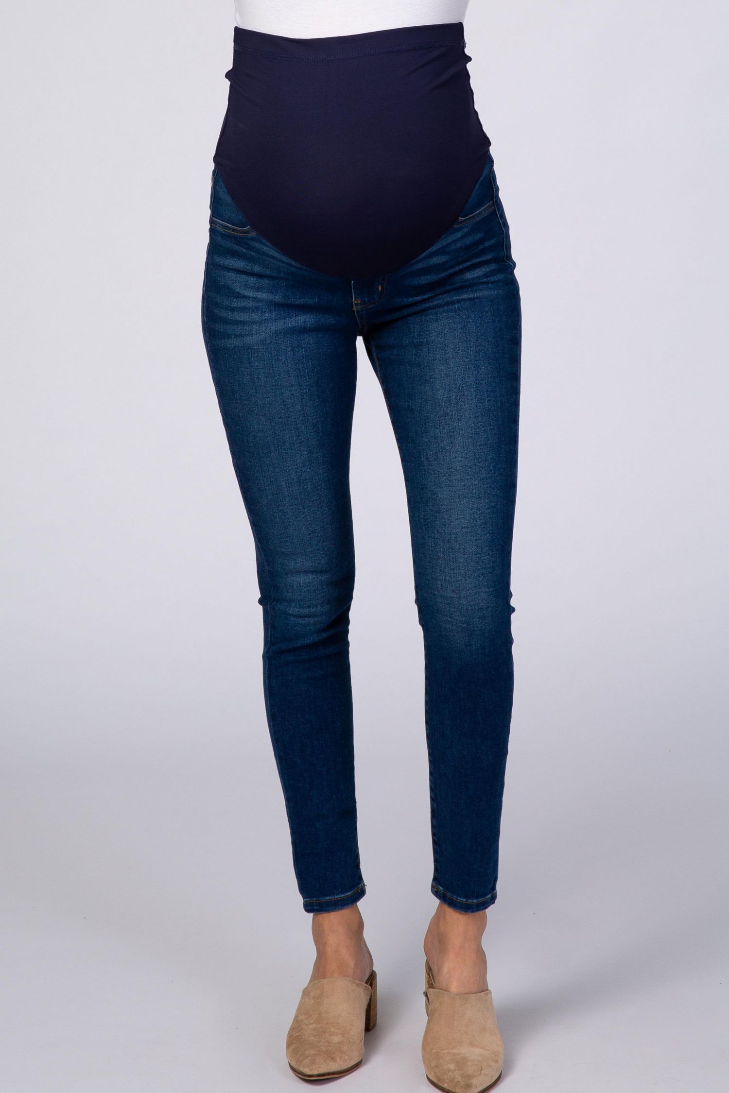 Women's Navy Blue Skinny Jeans