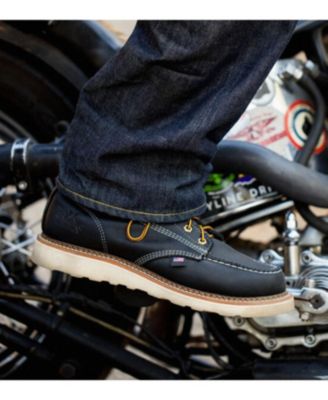 Men's American Heritage 6" Black Moc Toe Work Boots for Men