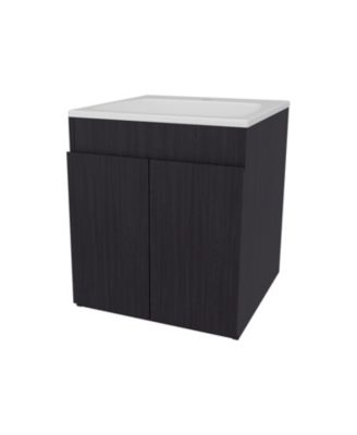 Shoshoni Bathroom Vanity with two Doors, Wengue