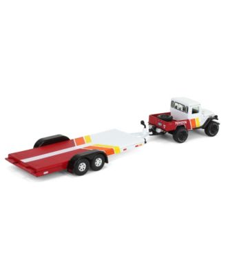 1/64 1980 Toyota Land Cruiser Open Car Trailer Custom  Johnny Lightning