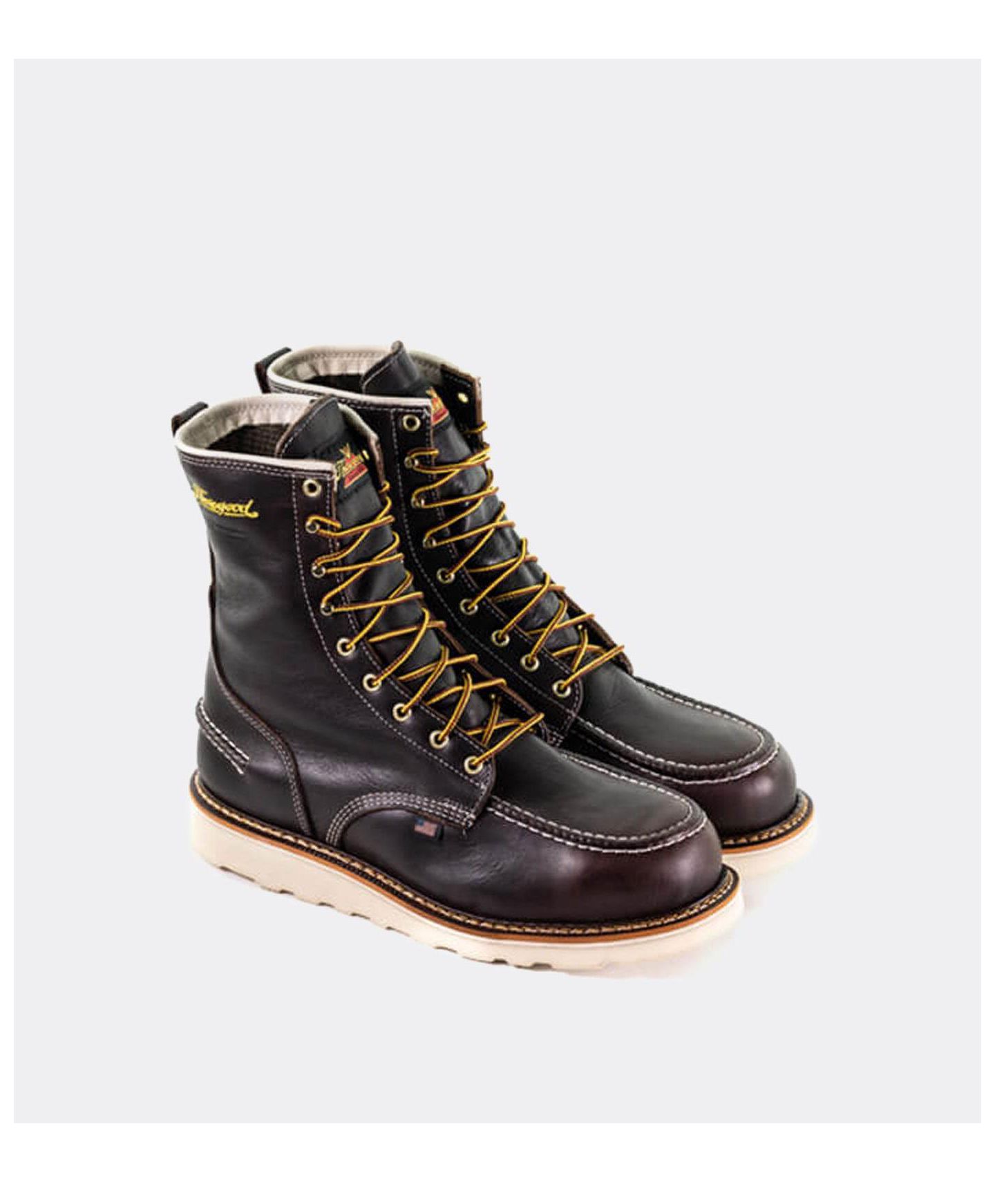 Мужские ботинки Thorogood 1957 Series Waterproof 8" Briar Pitstop Moc Toe Work Boots for Men — фото 3