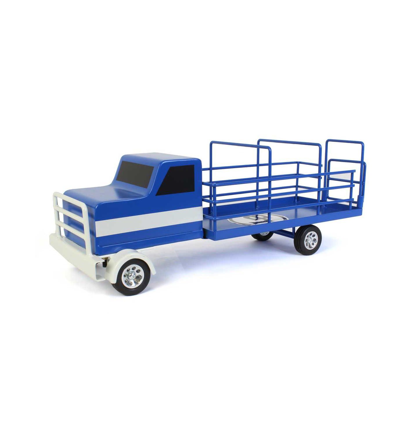 Детская игрушка Little Buster Toys 1/16th Metal Blue Cattle Truck with Black Wheels — фото 1