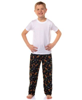 Big Boys Ruh-Roh All-Over Tossed Print Sleep Pajama Pants Loungewear
