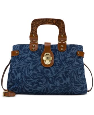 Patricia Nash - Sancia Medium Denim Satchel