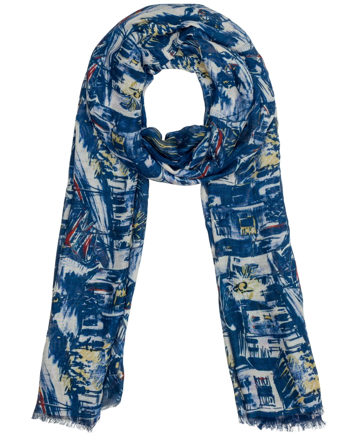 Vintage Print Scarf - Harbor Nights Small