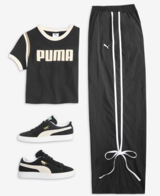 Puma Womens Baby T Shirt Track Pants In Pink