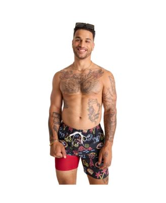 Chubbies - Men's 5.5" Black San Francisco 49ers The Neon Lined Classic Swim Trunks