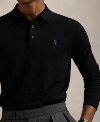 Men's Wool Polo-Collar Sweater
