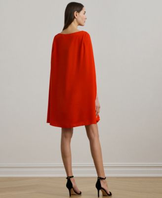 Women's Georgette Cape Dress