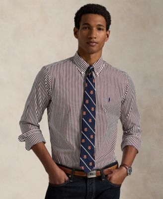 Polo Ralph Lauren - Men's Classic-Fit Striped Poplin Shirt