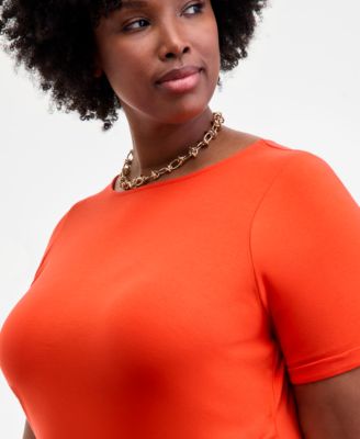 Trendy Plus Size Side-Tie Knit Midi Dress, Created for Macy's