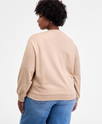 Trendy Plus Chic Crewneck Sweatshirt, Macy's Exclusive
