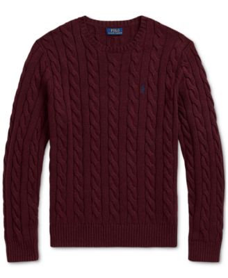 Men's Cable-Knit Cotton Sweater