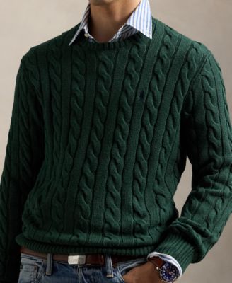 Men's Cable-Knit Cotton Sweater