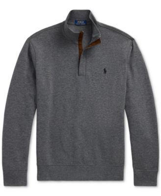 Men's Luxury Jersey Quarter-Zip Pullover Sweater