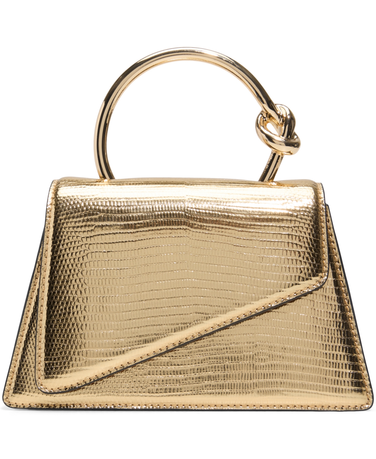 Aellaax Mini Top Handle Handbag - Mix Mat Gold