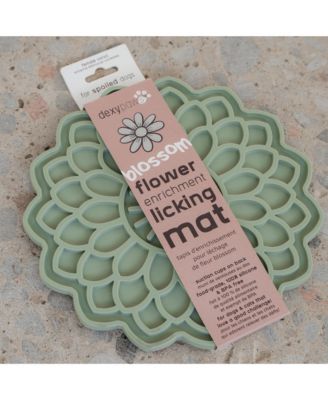 Enrichment Lick Mat: Sage Green Blooming Blossom