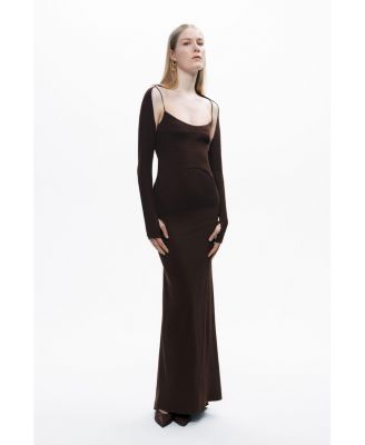 Women's Maxi Dress with Glove Accessory