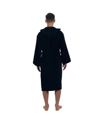 Men's Dane Hooded Bathrobe Cotton Terry Cloth Luxury Hotel Spa Robe