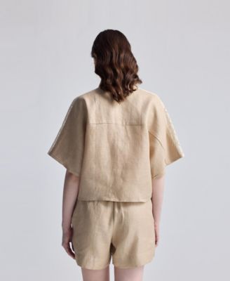 Women's Boxy Shirt with Lace