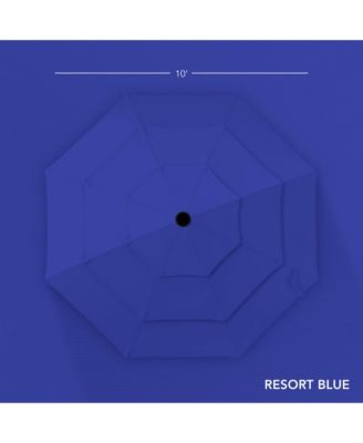 10ft 3-Tier Patio Umbrella, Market Sun Shade w/ Tilt Adjustment, Easy Crank