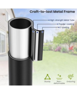 2 Pieces Outdoor Swivel Chairs Patio Dining Chairs with Padded Cushions