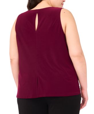 Plus Size Round-Neck Sleeveless Top