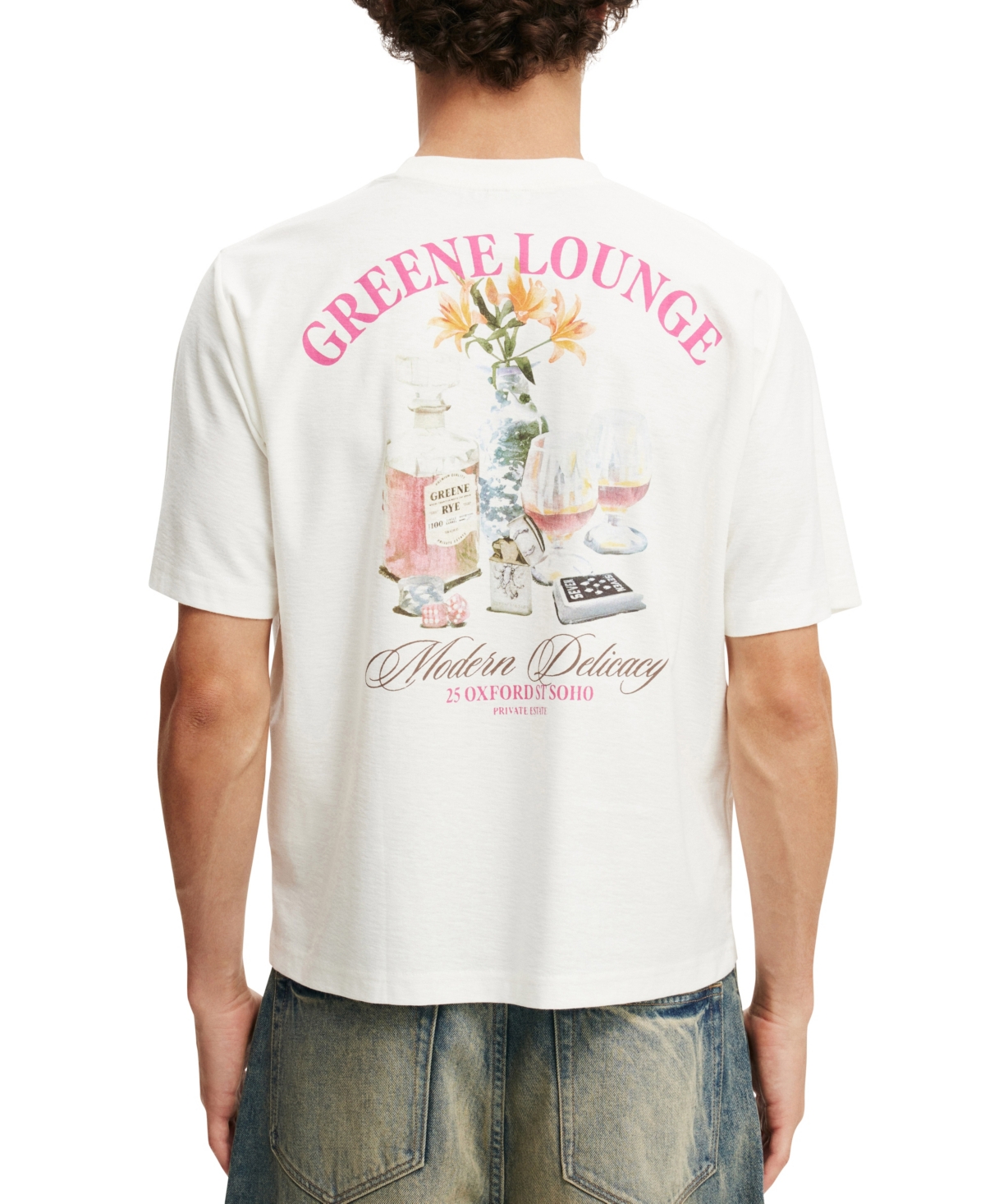 Shop Cotton On Men's Cropped Graphic T-shirt