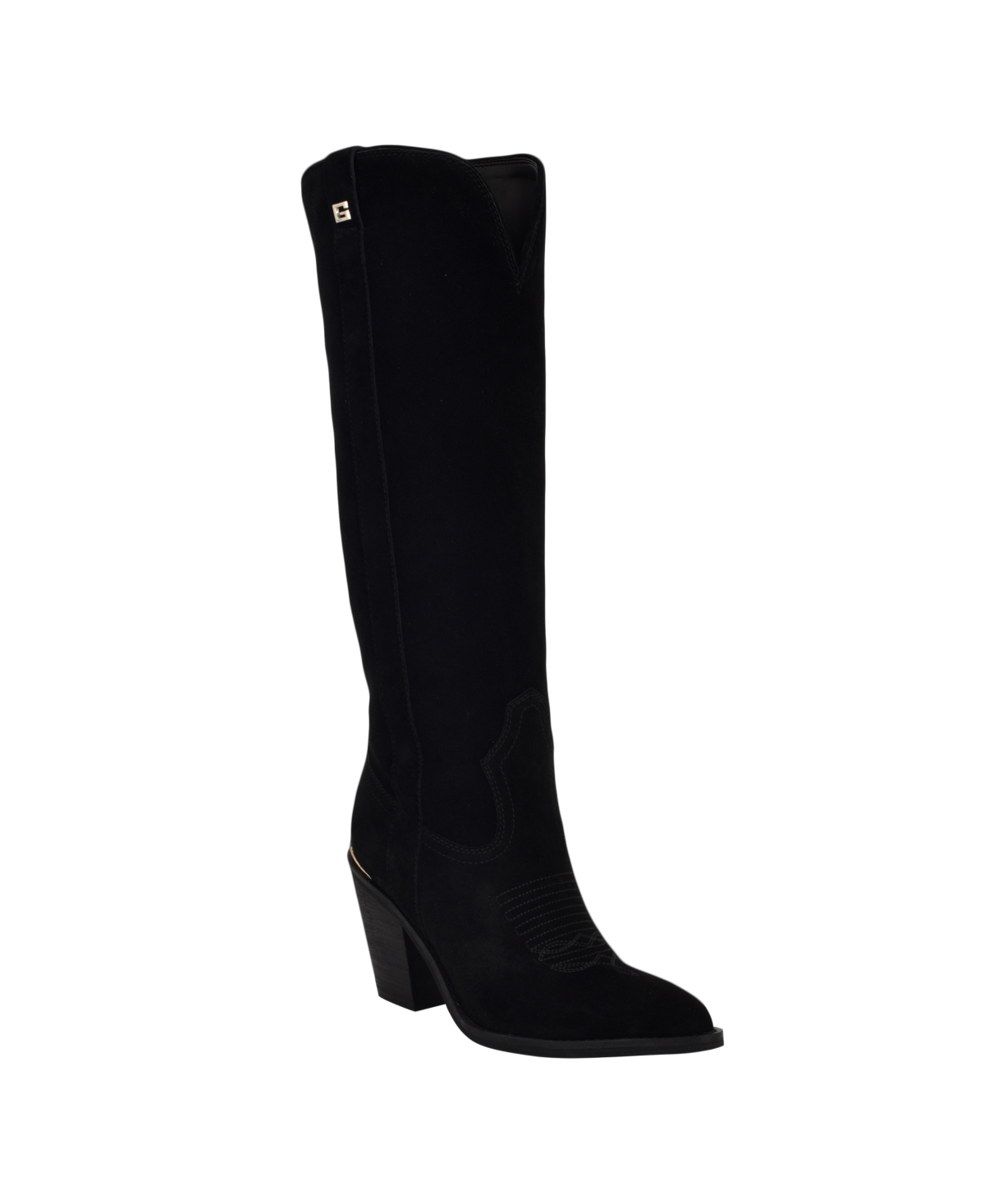 Guess Women's Sashan Knee-high Topstitched Western Boots