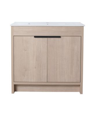 36 Inch Bathroom Vanity Plywood With 2 Drawers
