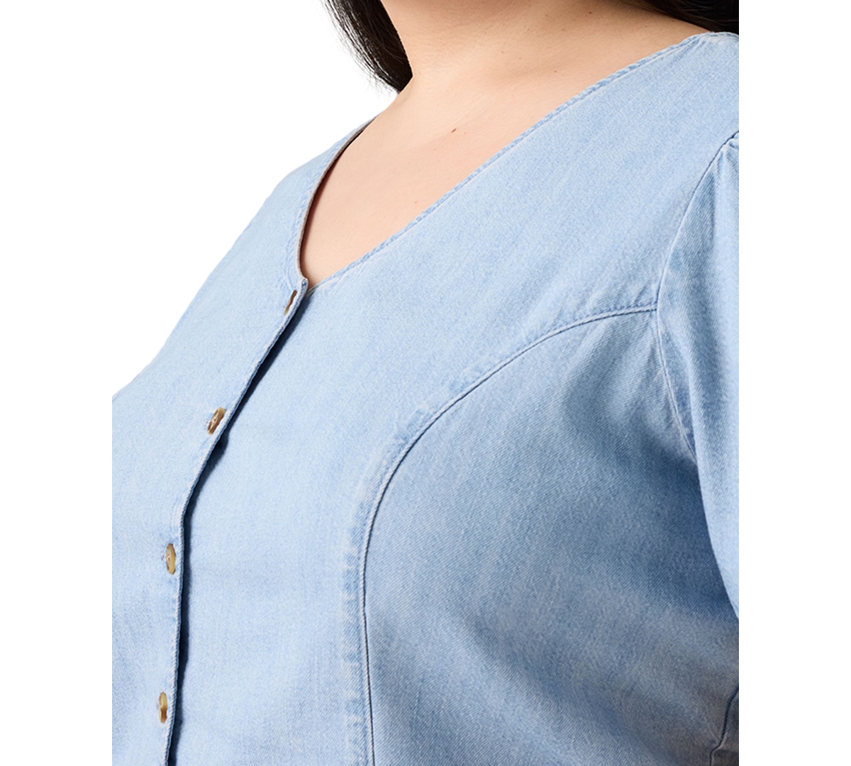 Levi's Plus Size Moxie Cotton Denim Blouse