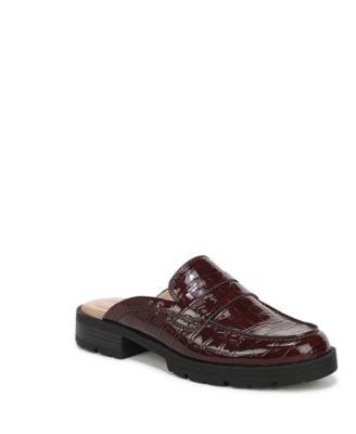 Women's London-Mule Round Toe Lug Sole Mules