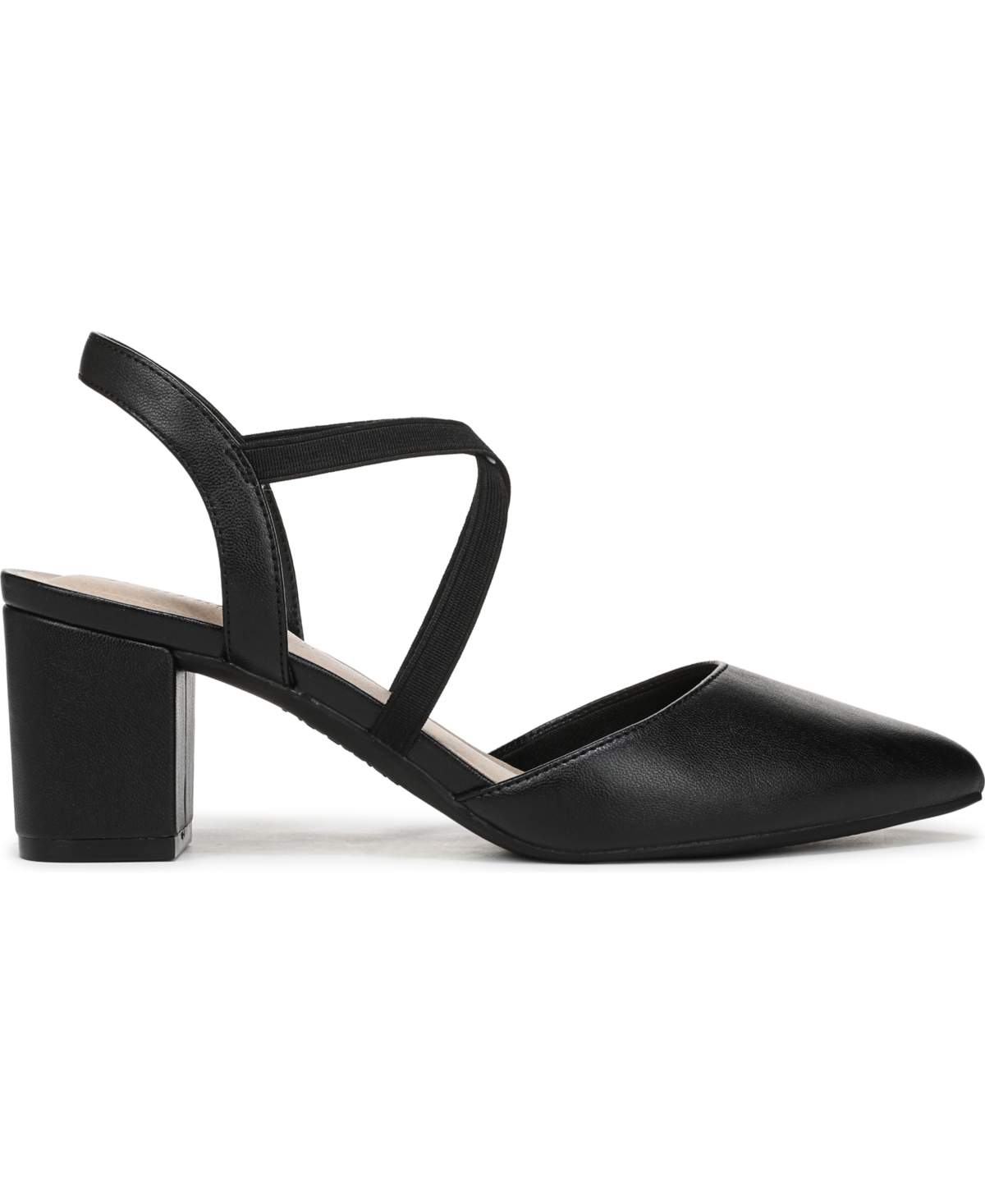 LIFESTRIDE WOMEN'S APRIL BLOCK HEEL ANKLE STRAP SLINGBACK PUMPS 