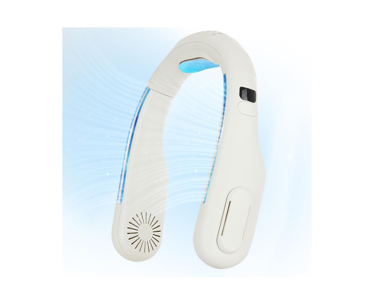 Built In Ac Personal Neck Cooling Fan - White