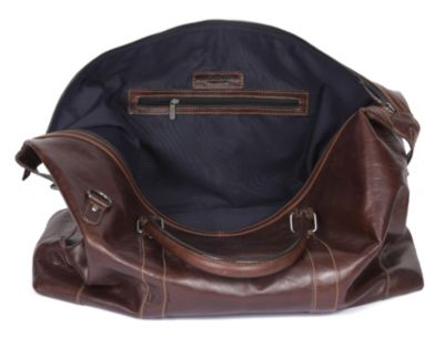 Full-Grain Leather Travel Duffle Bag with Shoulder Strap, Spacious Interior, and Vintage-Inspired Design – Ideal for Weekend Getaways, Business Trips, or Cabin Retreats