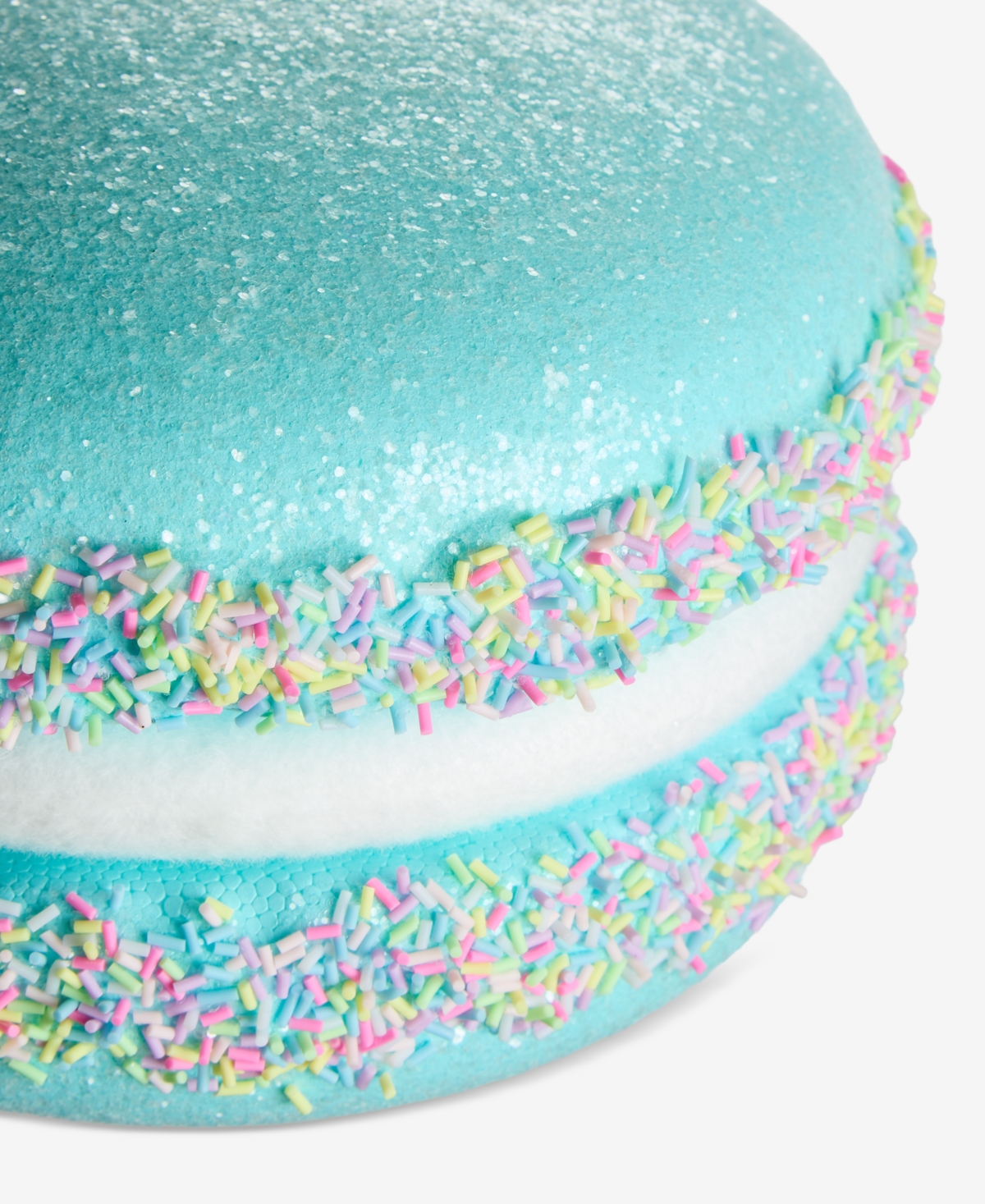 Holiday Lane Sugar Plum Large Blue Macron With Sprinkles Ornament, Macy's Exclusive In Blue