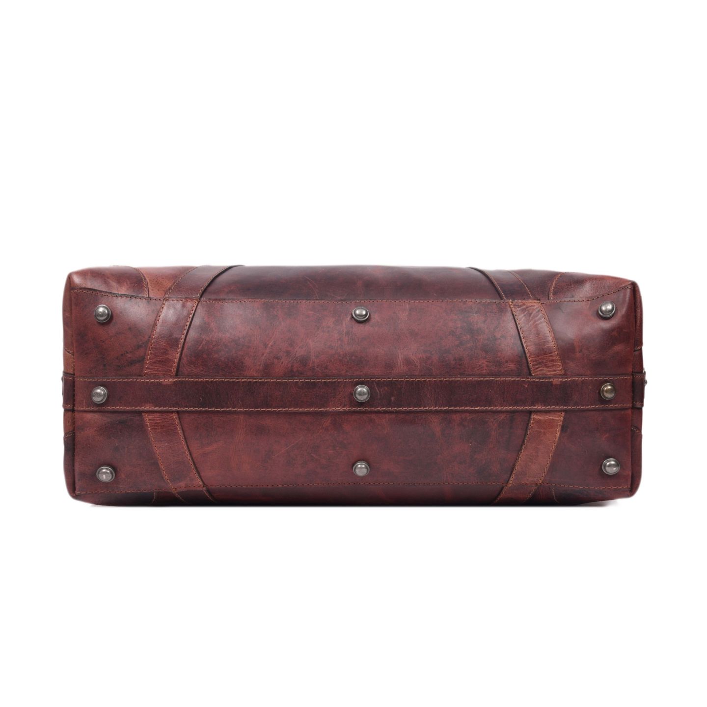 Кожаная дорожная сумка Aaron Leather Goods из цельной кожи, унисекс — фото 5