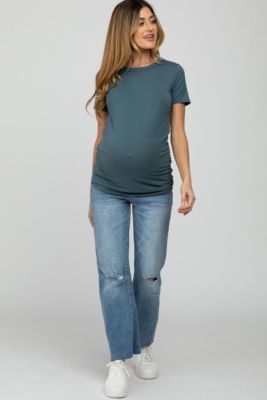 Maternity Basic Short Sleeve Top