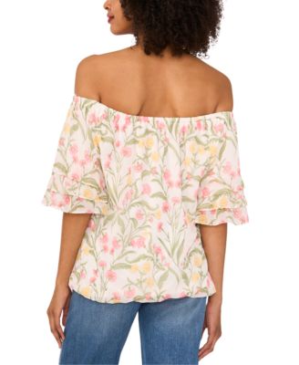 Women's Off-The-Shoulder 3/4-Sleeve Top