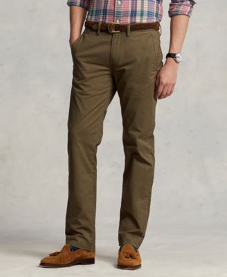 Men's Straight-Fit Washed Stretch Chino Pants