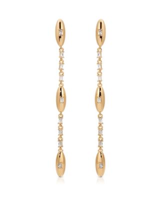 ETTIKA Oval Dome Linear Earrings