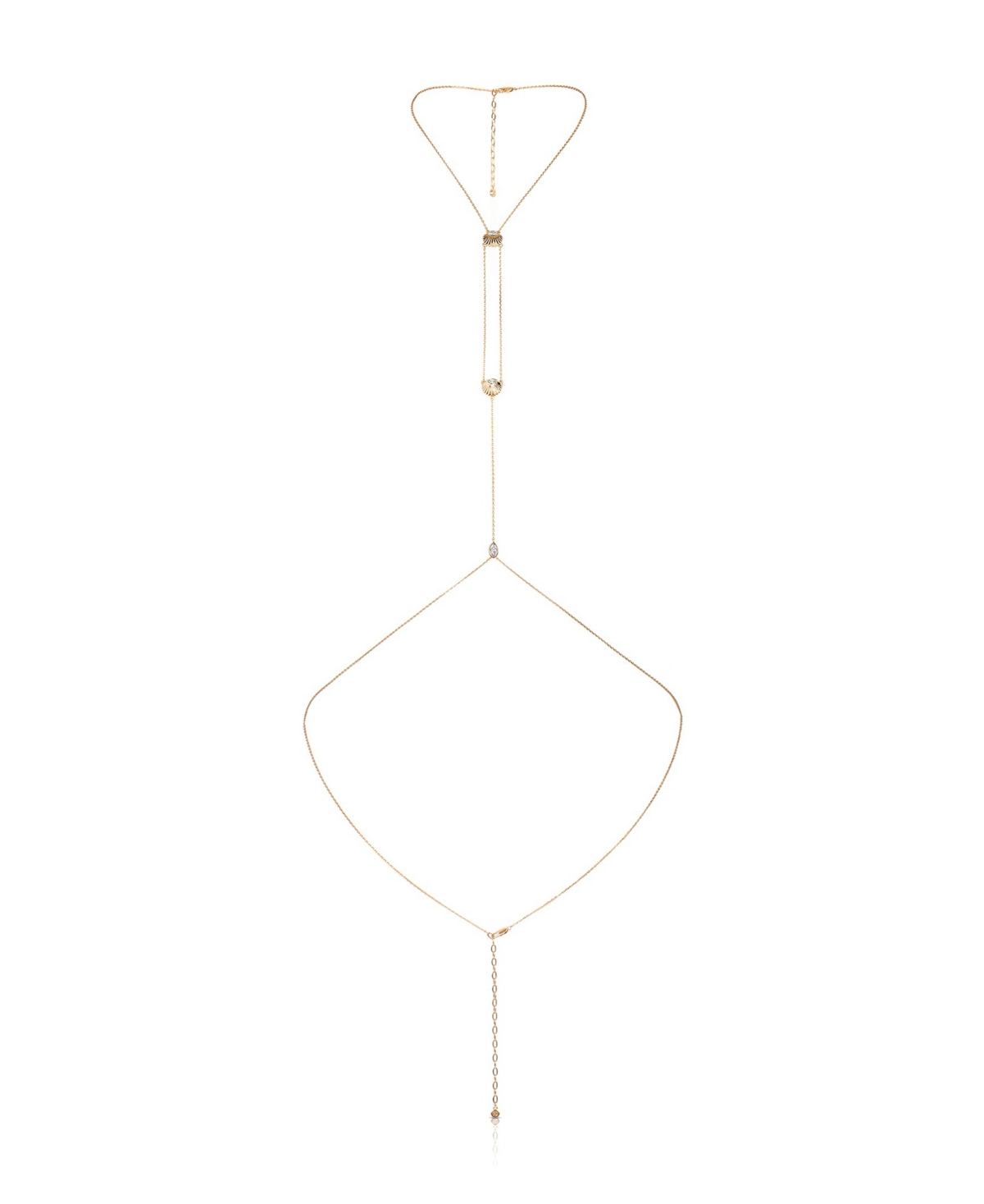 Dainty Shell Body Chain - Gold