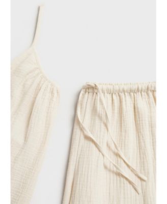 Women's Plain Cotton Spaghetti Strap Pajama Top