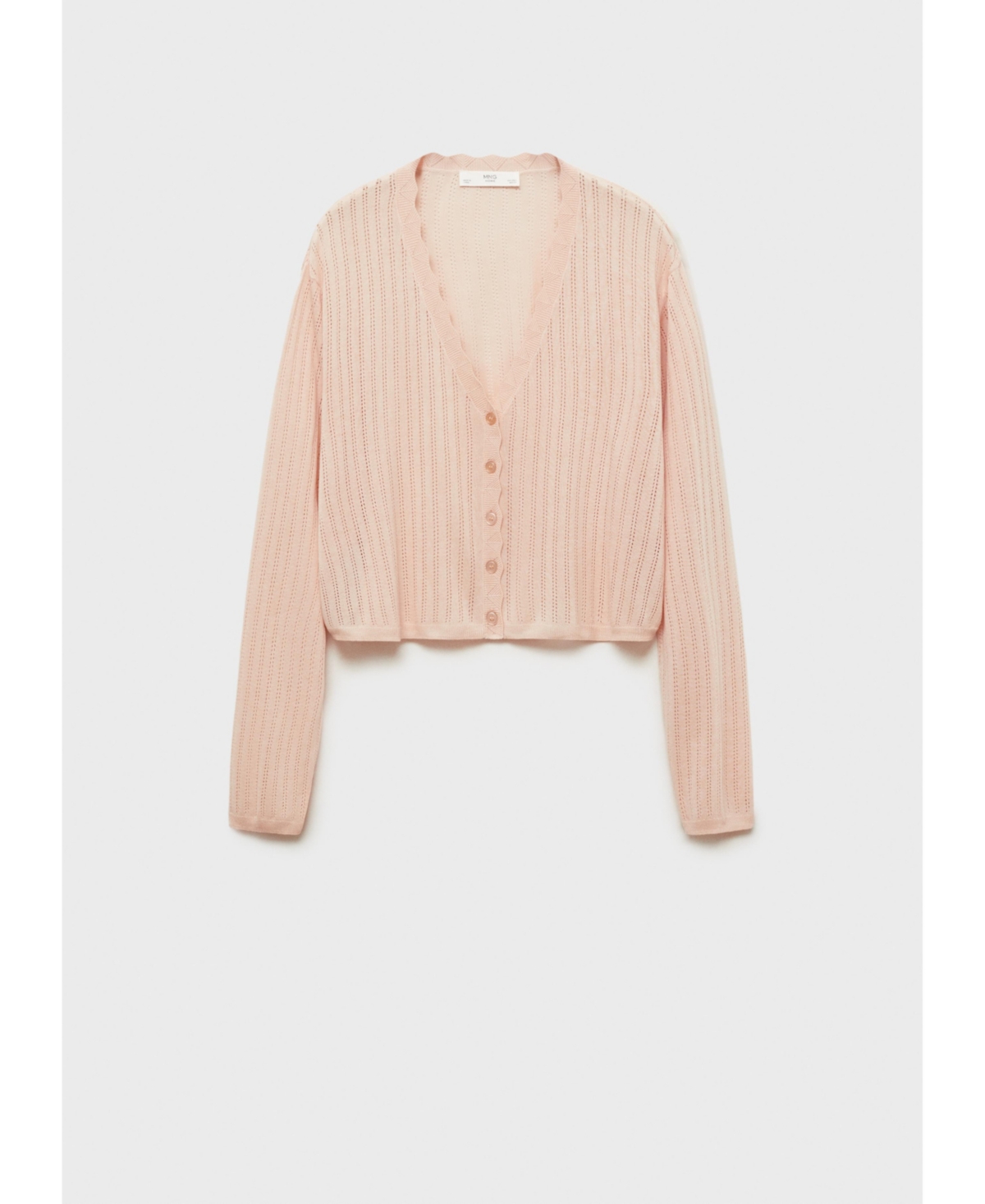 Mango Women's Openwork Detail Pajama Cardigan