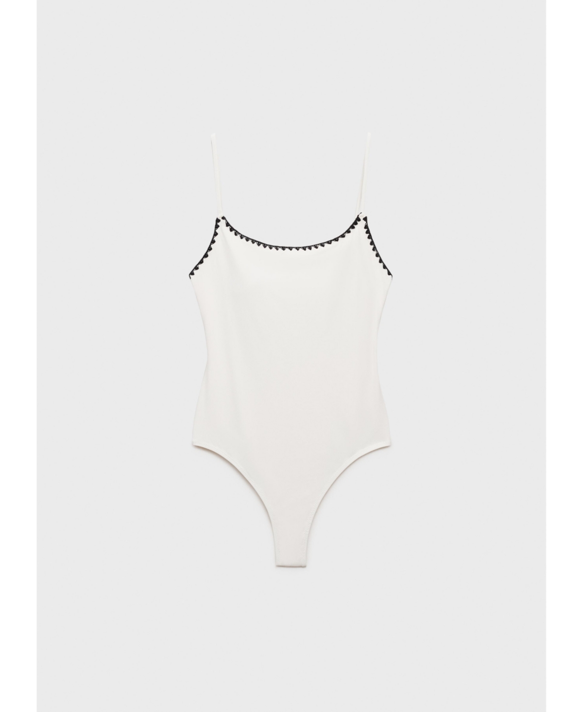 Mango Women's Contrasting Trims Swimsuit